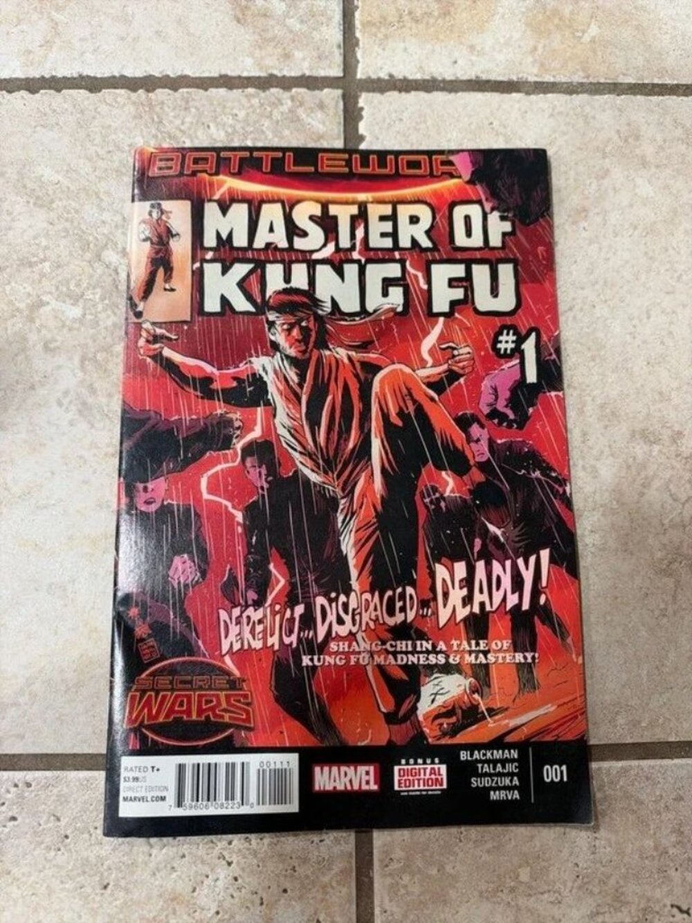 Marvel Master of Kung Fu #1 Comic Book Secret Wars Battleworld Shang-Chi 2015